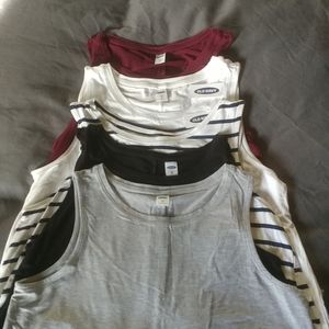 Bundle of 5 Old Navy Luxe Swing tank tops